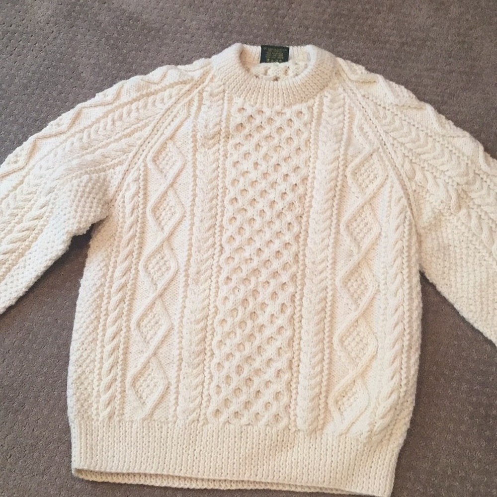 Aisling Aran Hand Knit Irish Wool Sweater